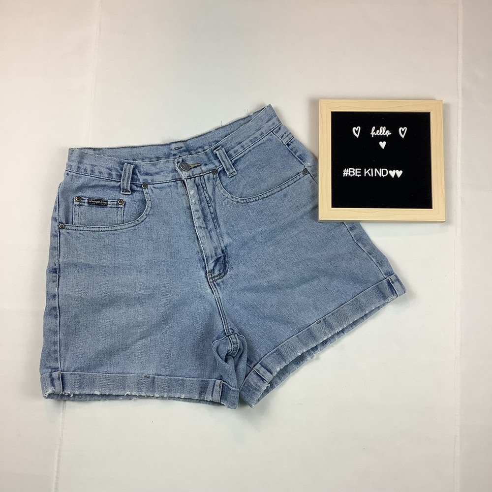 Vintage NY jeans high wasted denim shorts size 8